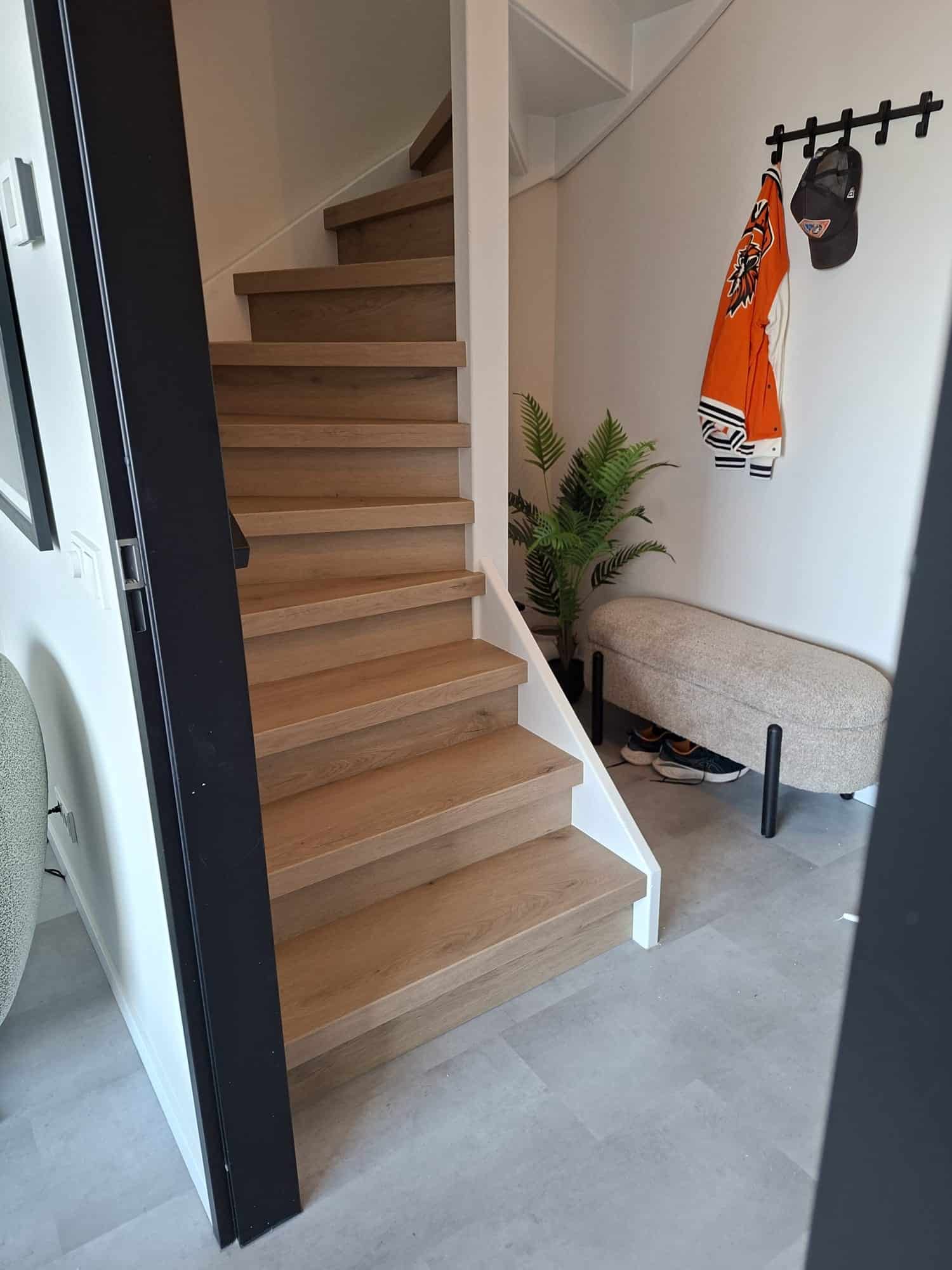 Sfeerbeeld van een gerenoveerde trap